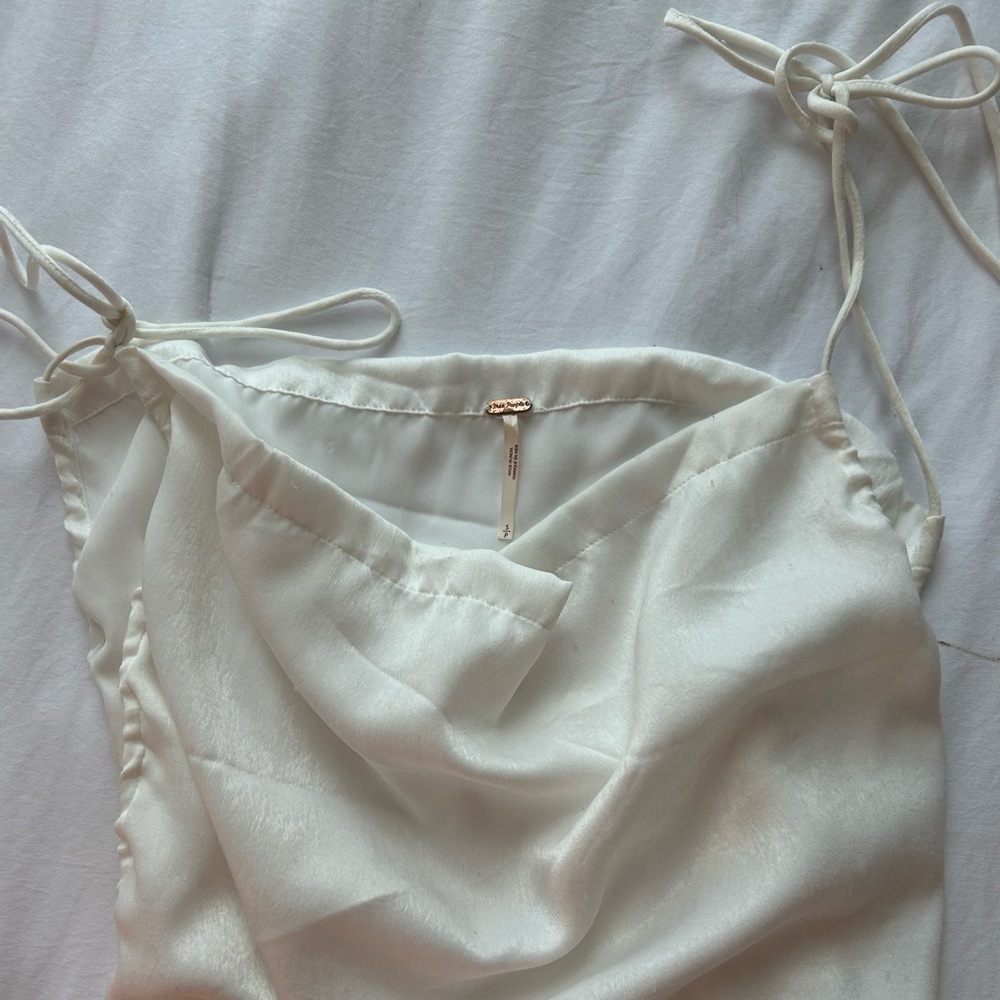 Free people - silk tie top
